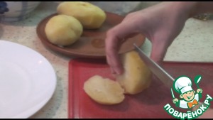 Картофельные тарталетки с сельдью